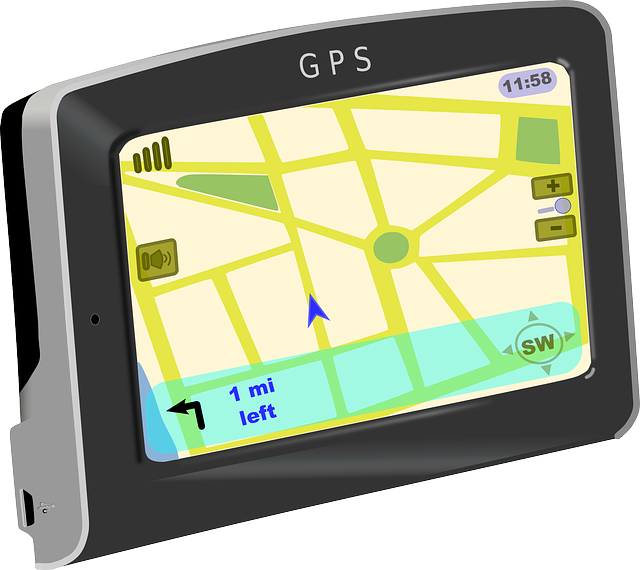 ilustrace klasické GPS navigace
